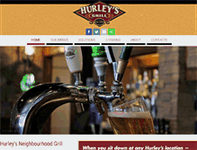 Tablet Screenshot of hurleysgrill.com